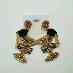 Martini Glass Graduation Earrings